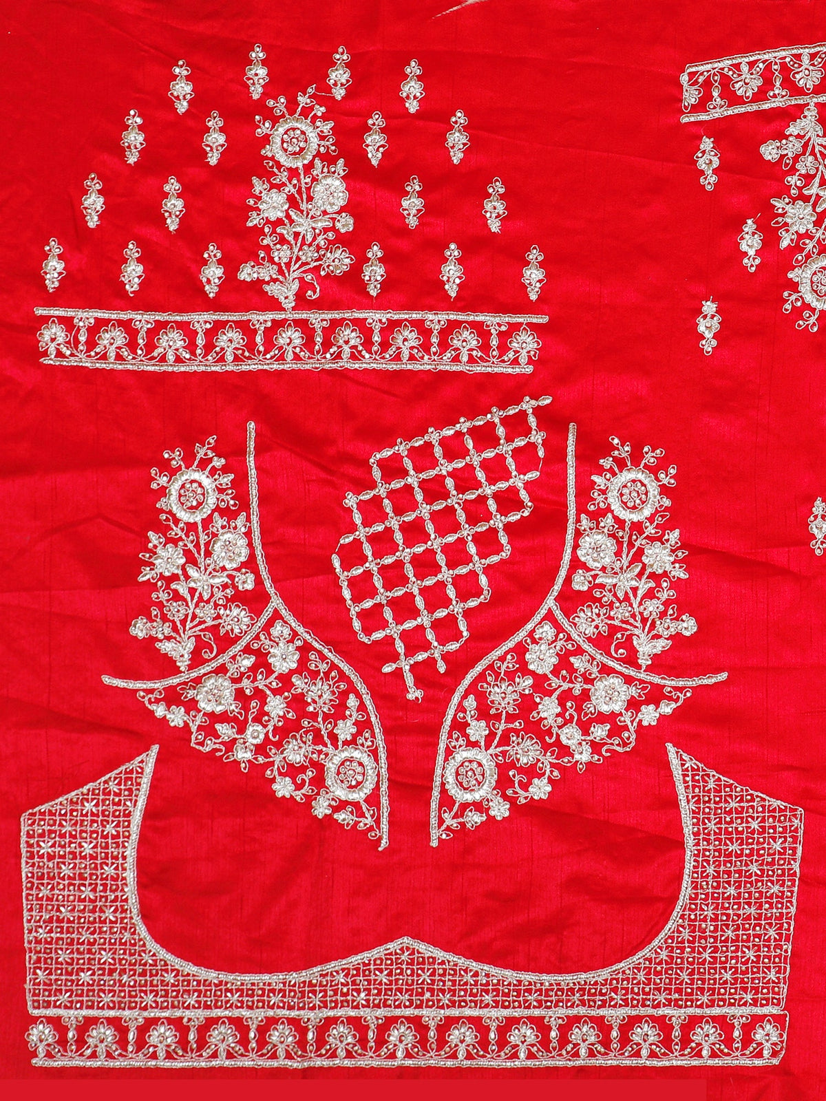 MyFashion KLS-2067 Crimson Aura Jarkan Embroidered Silk Lehenga