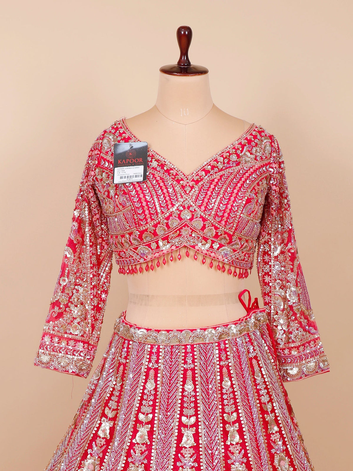 MyFashion KLS-2077 Rani Shade Net Lehenga With Sequence-Jarkan