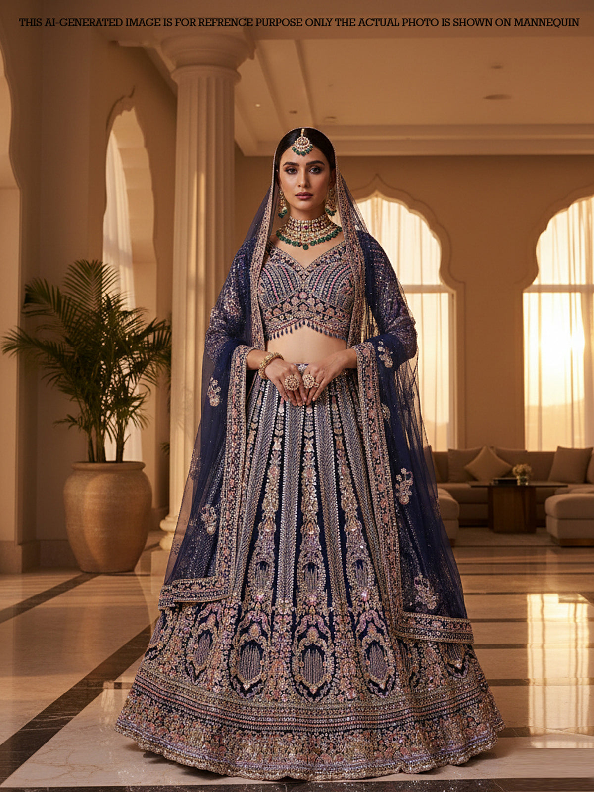 MyFashion KLS-2078 Imperial Purple Dream Weave Lehenga
