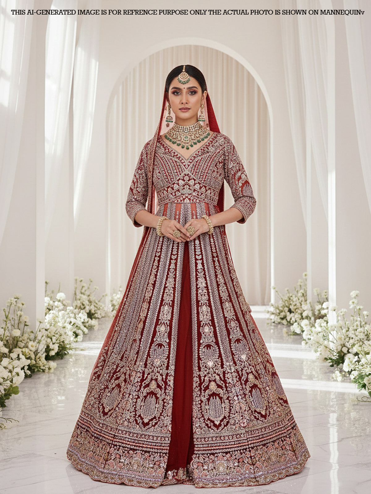 MyFashion KLS-2080 Blush Barbie Luxe Net Stonework Lehenga