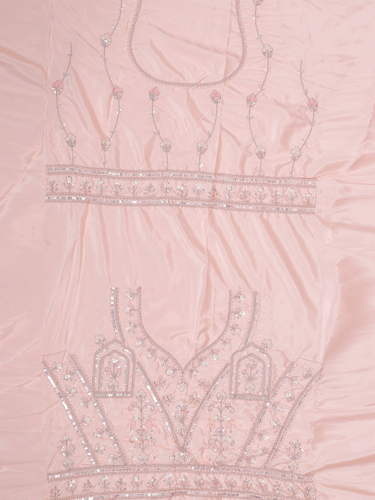 MyFashion KLS-2081 Jimmy Choo Rose Crystal Sequence Beads Lehenga