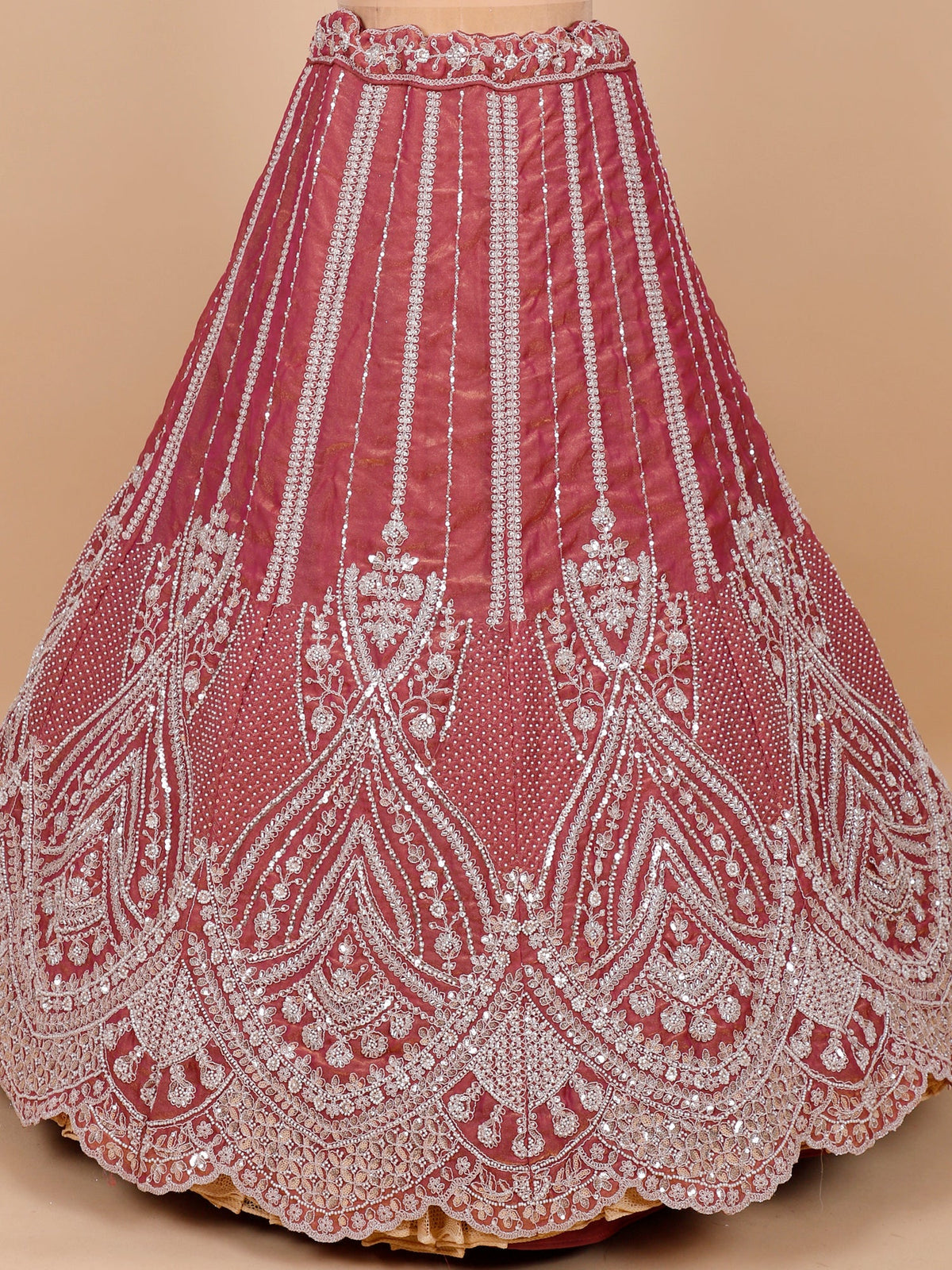 MyFashion KLS-2085 Pink Shimmer Luxe Jarkan Sequence Lehenga