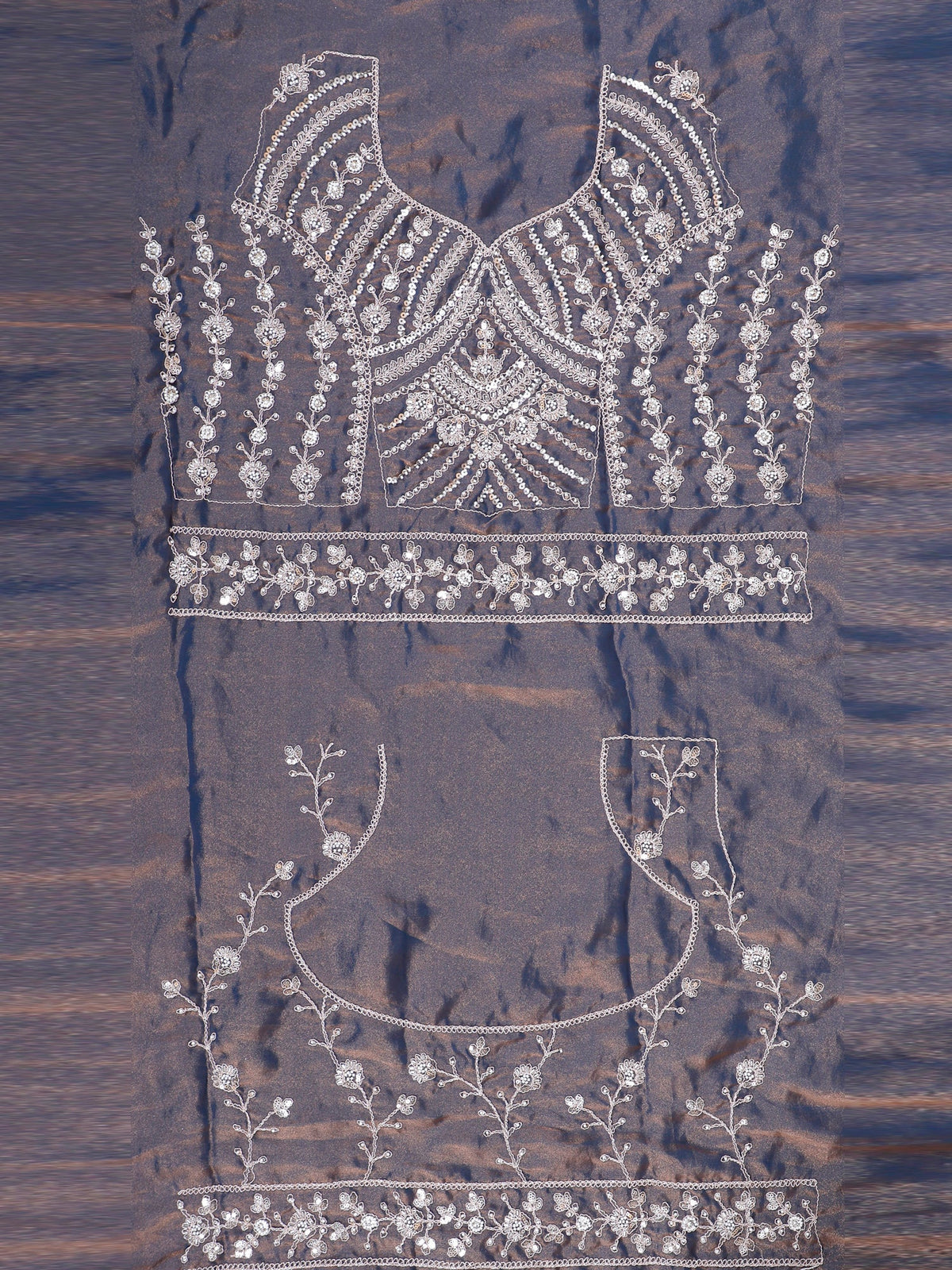 MyFashion KLS-2086 Blue Mirage Simmer Jarkan Handwork Lehenga