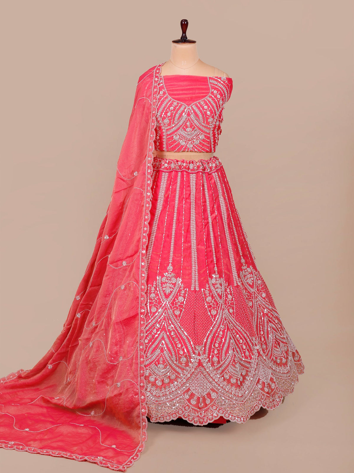 MyFashion KLS-2089 Rase Berry Diamond Shine Lehenga With Jarkan