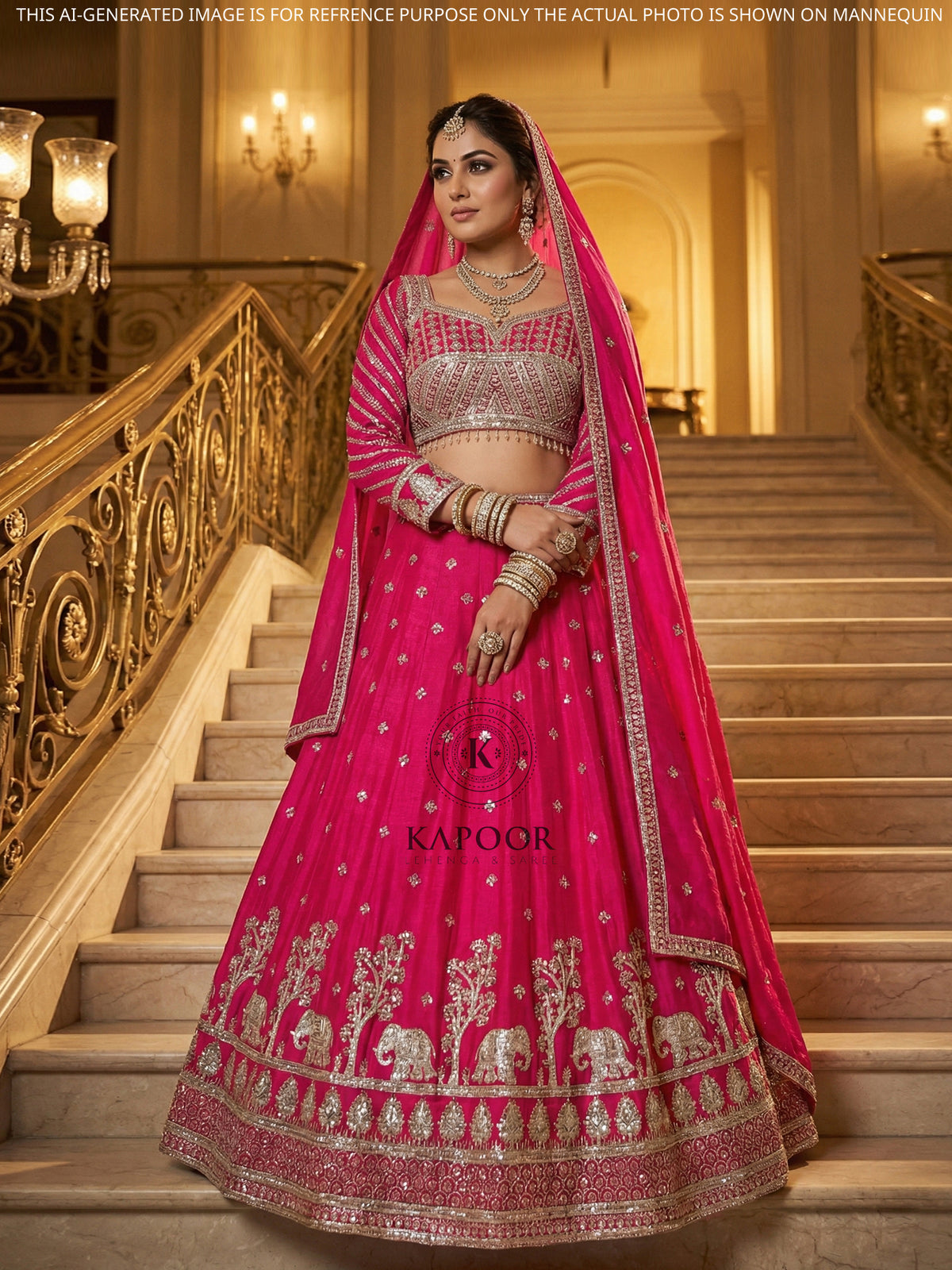MyFashion KLS-2095 Majestic Rani Ceremony Thread Sequence Lehenga