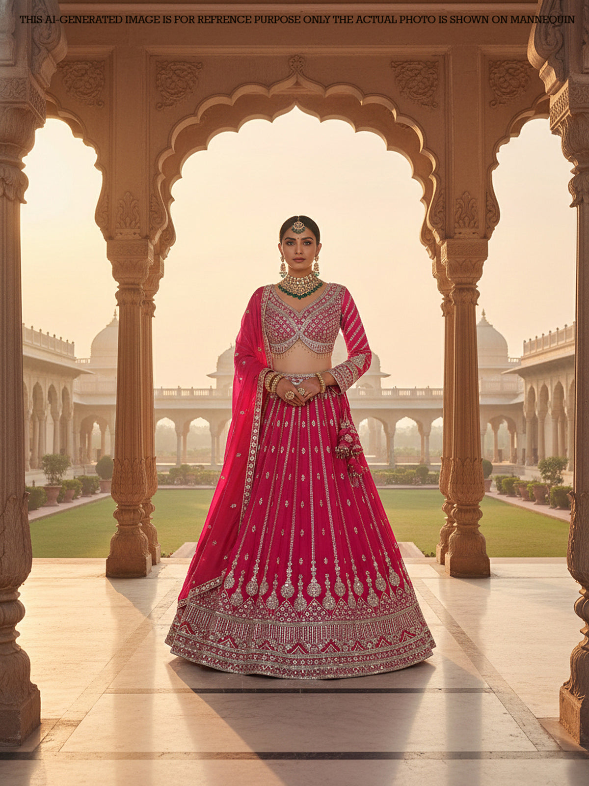 MyFashion KLS-2097 Rani Crown Silk Couture Sequence Embroidery Lehenga
