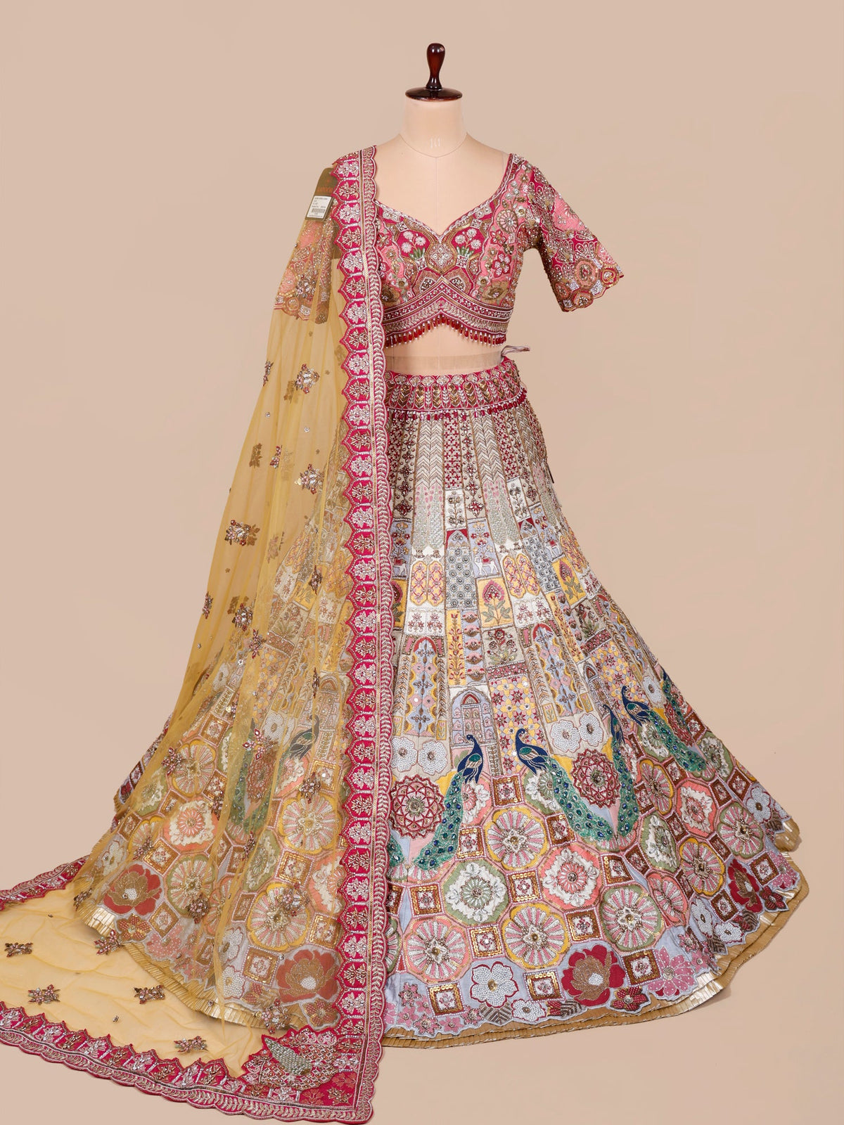 MyFashion KLS-2376 Multi Silk Lehenga with Beads, Sequins & Handwork