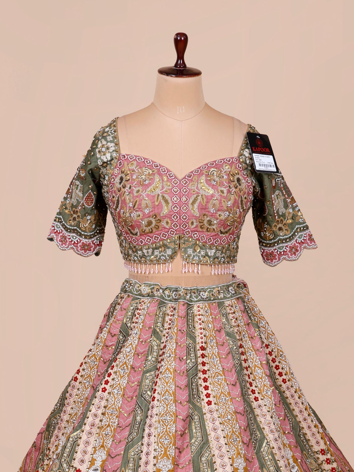 MyFashion KLS-2377 Multi Silk Lehenga with Beads, Sequins & Handwork