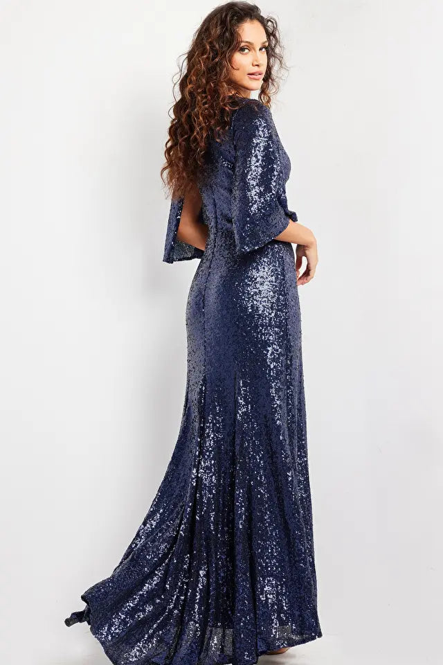 Jovani -25753 Fully Sequin Long Evening Gown