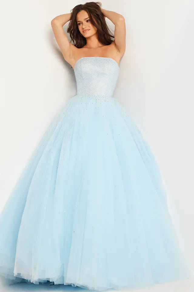 Jovani -25991 Tulle Straight Across Ballgown