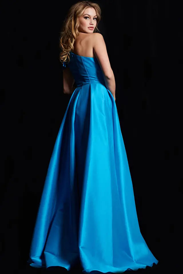 Jovani -26146 One-Shoulder A-Line Gown