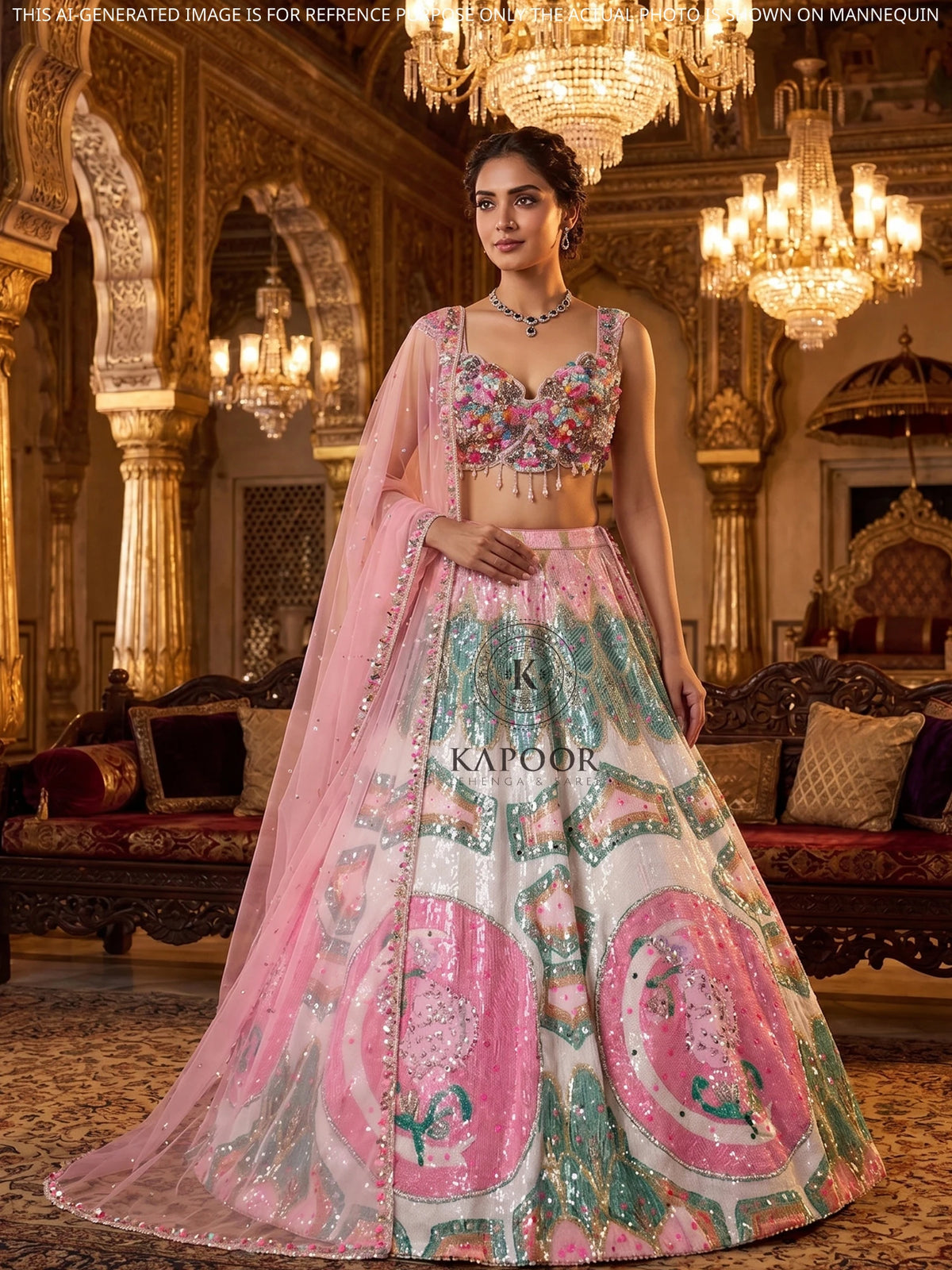 MyFashion KLS-2658 Noor-e-Raas Mirror Silk Lehenga