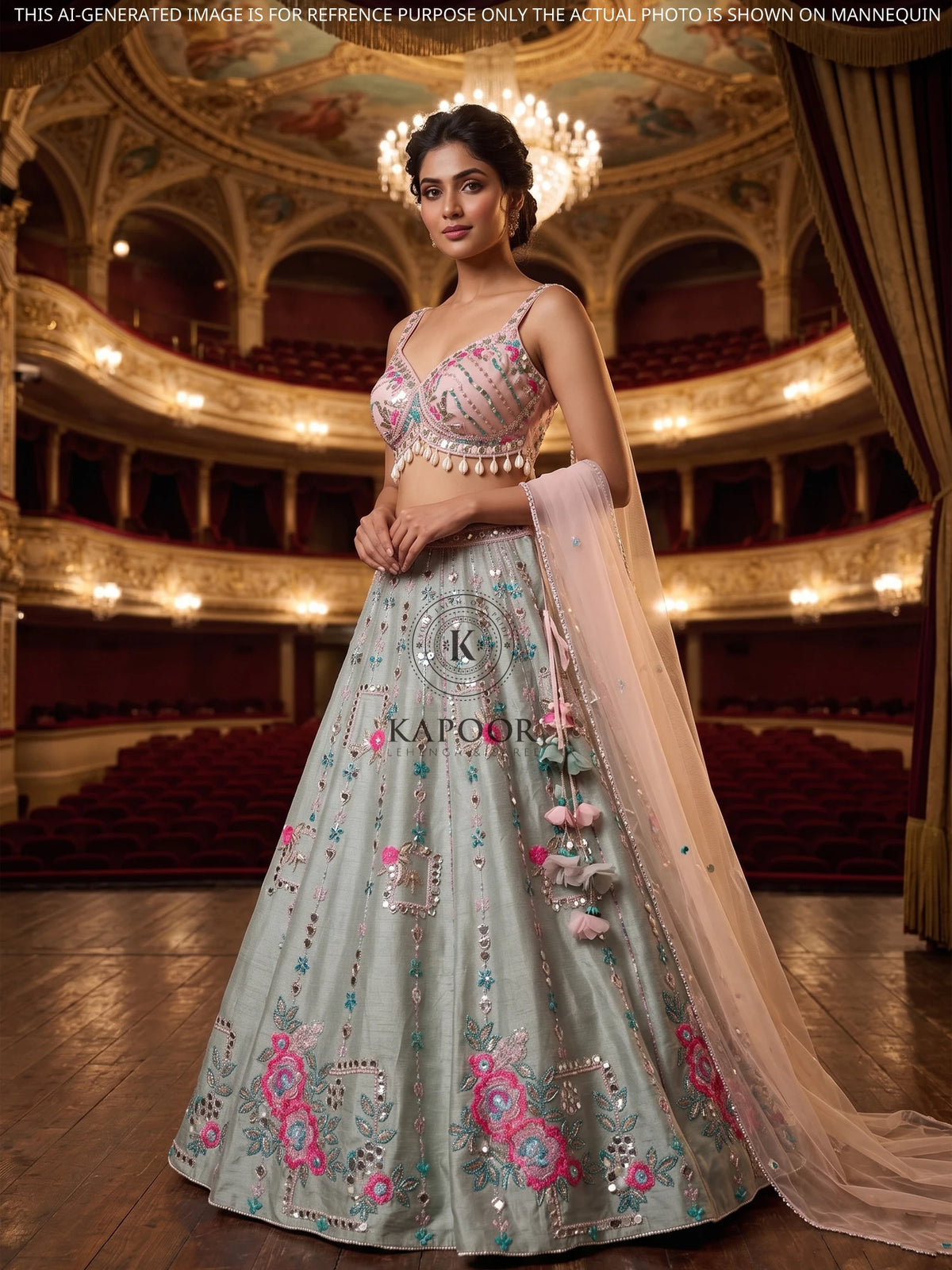 MyFashion KLS-2659 Shahi Raunaq Moti Silk Lehenga With Aplique Work