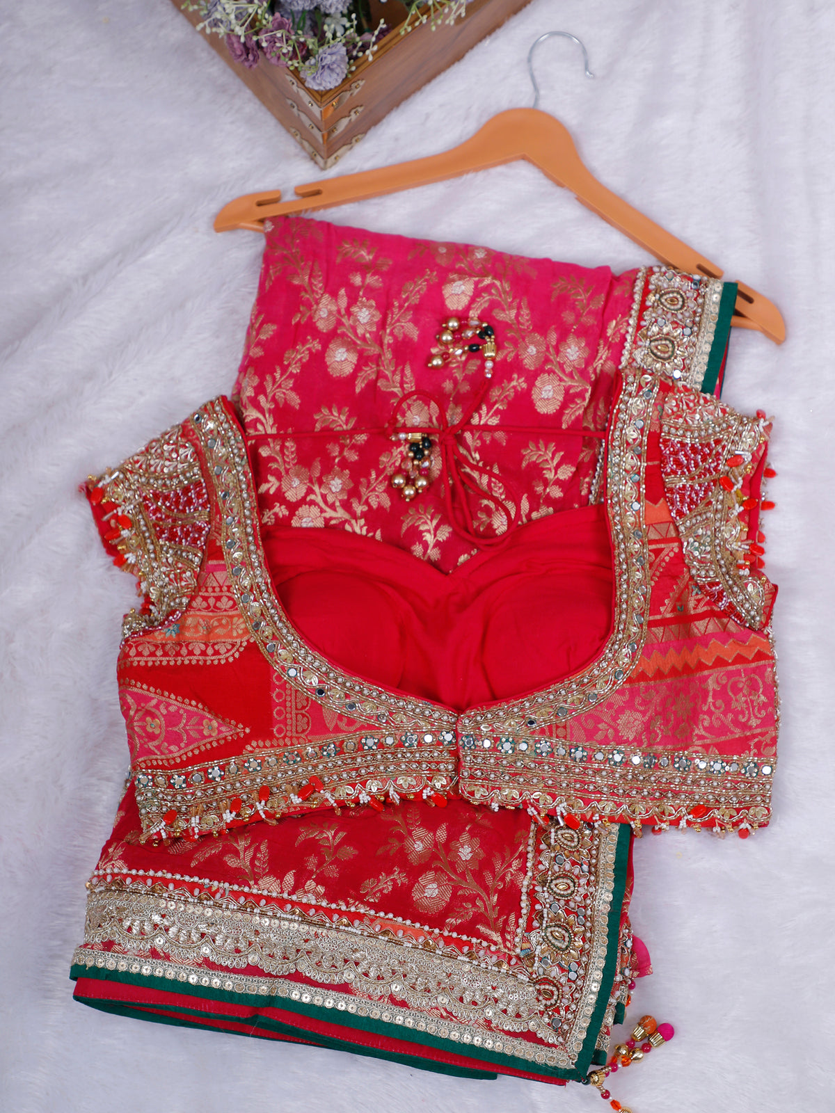 MyFashion KLS-2650 Rani Noor-e-Zareen Pashmina Saree
