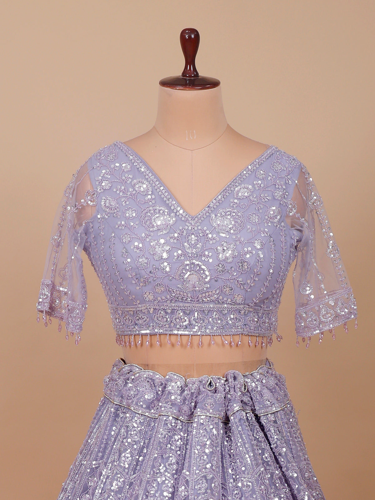 MyFashion KLS-2549 Lavender Seraphina Luxe Lehenga With Beads Sequins Work