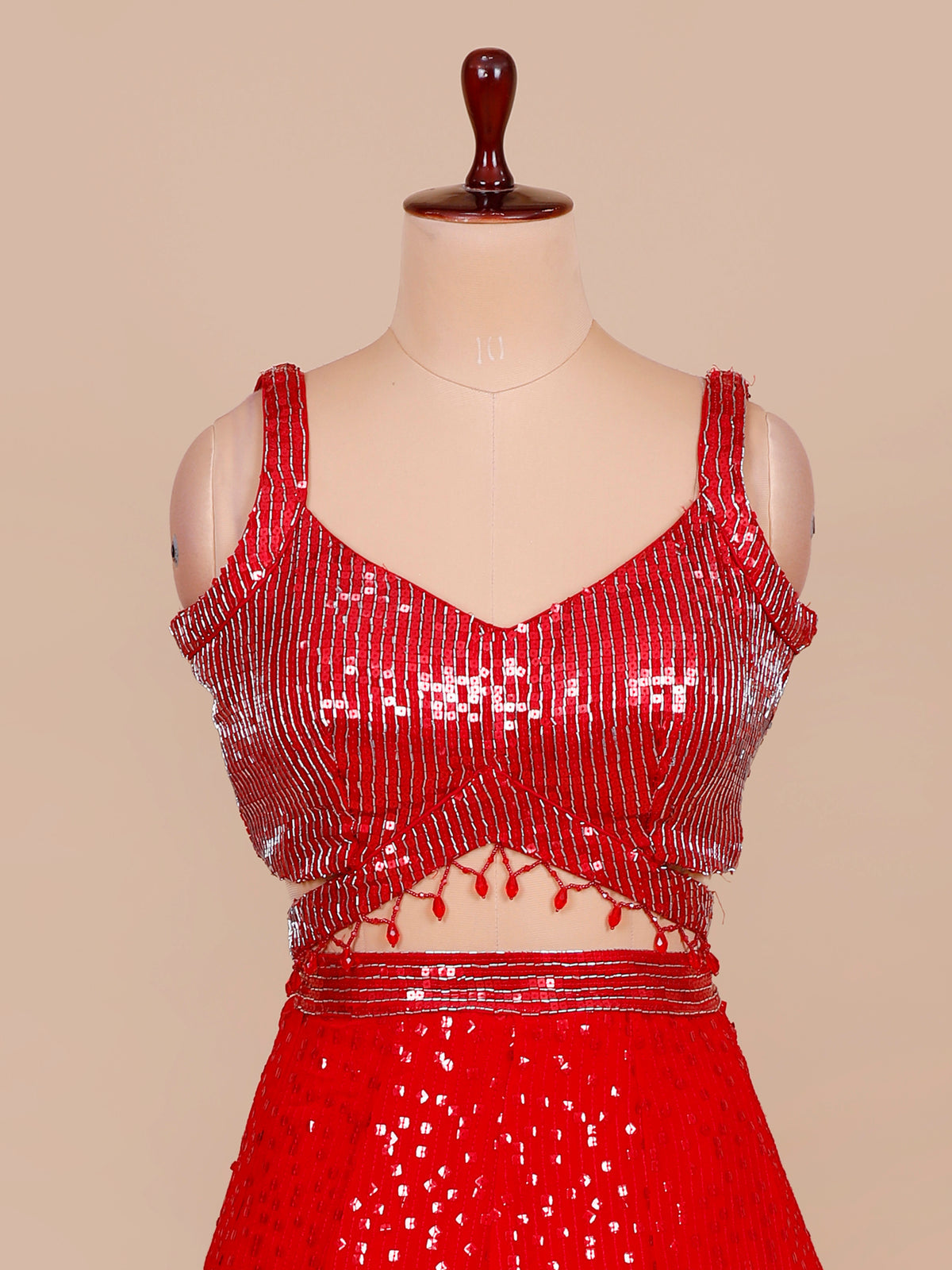 MyFashion KLS-2473 Red Noor-E-Ruby Chinon Lehenga