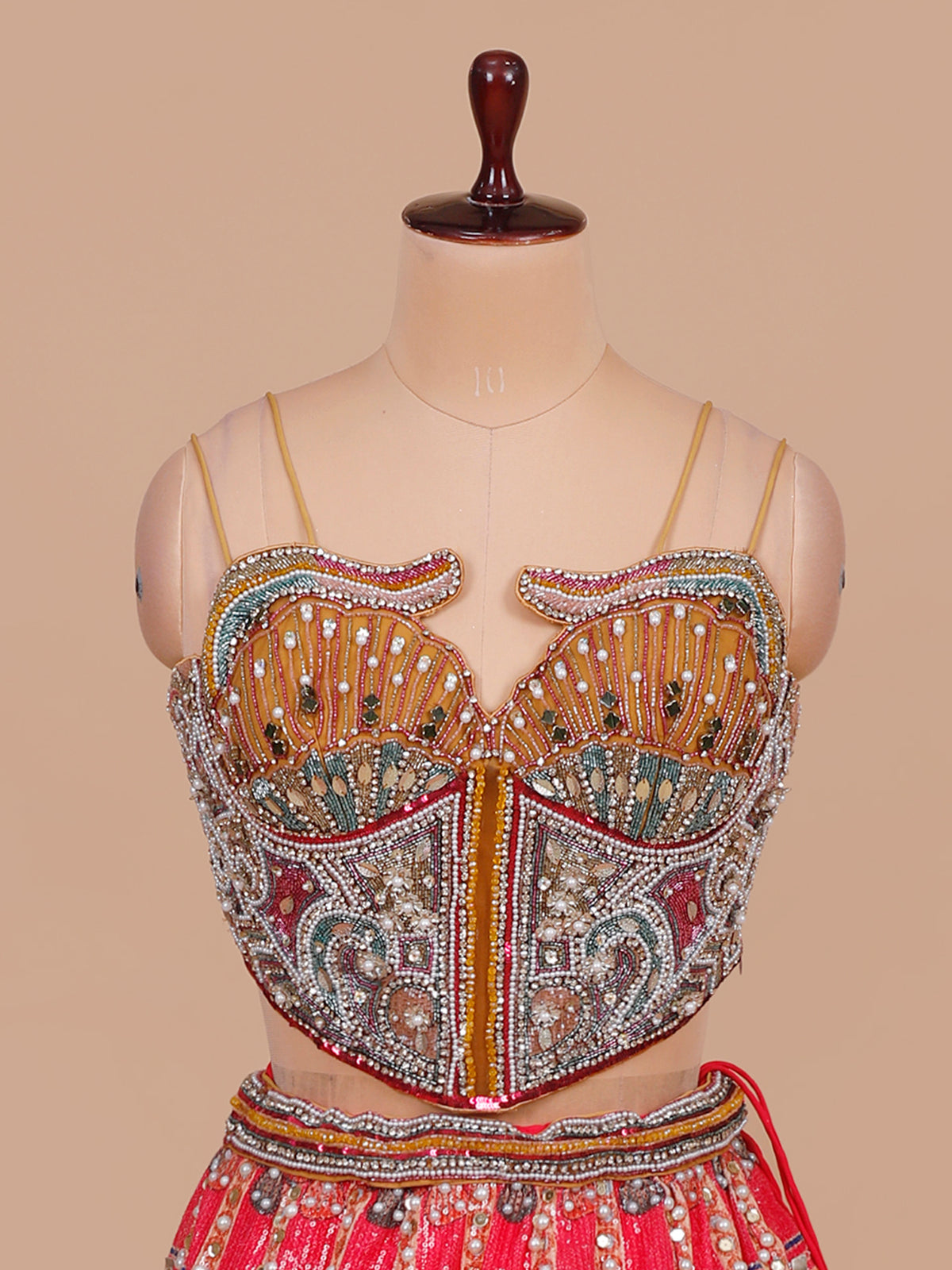 MyFashion KLS-2590 Multicolor Gul-e-Rang Shahi Sitara Lehenga