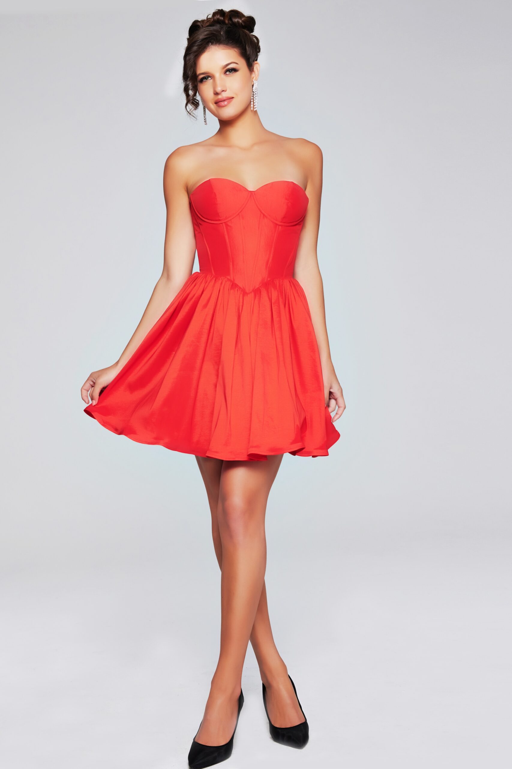 Jovani -36620 Strapless A-Line Homecoming Dress