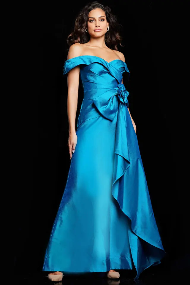 Jovani -37098B Off the Shoulder Formal Dress