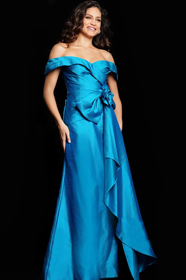 Jovani -37098B Off the Shoulder Formal Dress