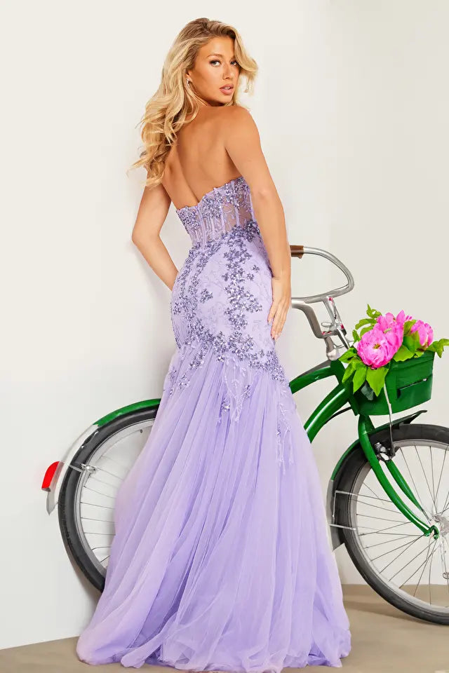 Jovani -37249 Sweetheart Neckline Mermaid Dress