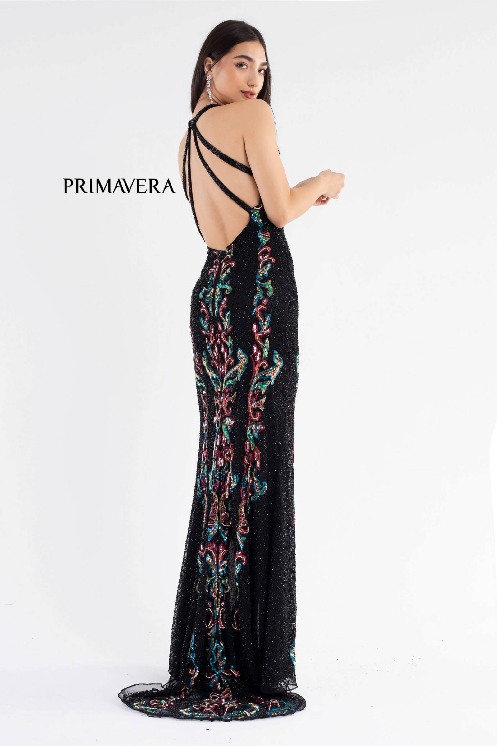 Halter Neckline Prom Dress By Primavera Couture -3742