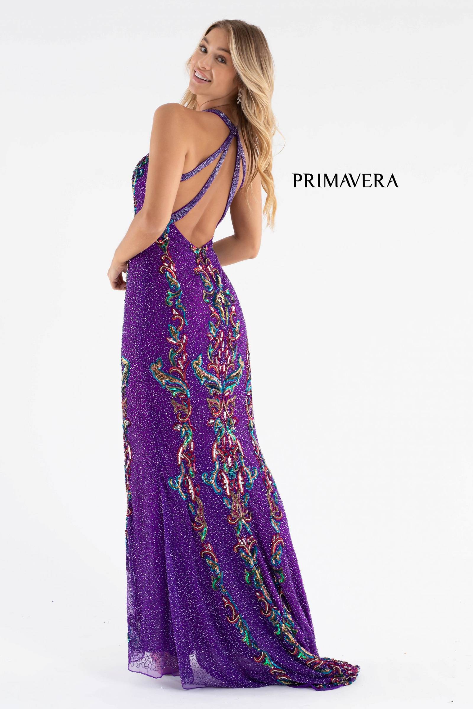 Halter Neckline Prom Dress By Primavera Couture -3742