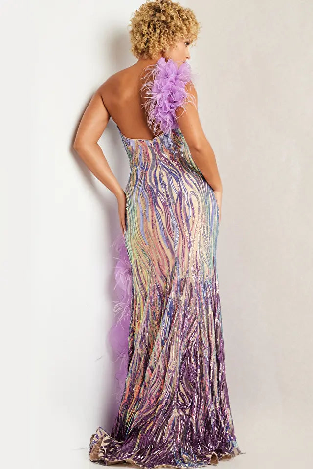 Jovani -38678 Embellished Prom Sheath Dress