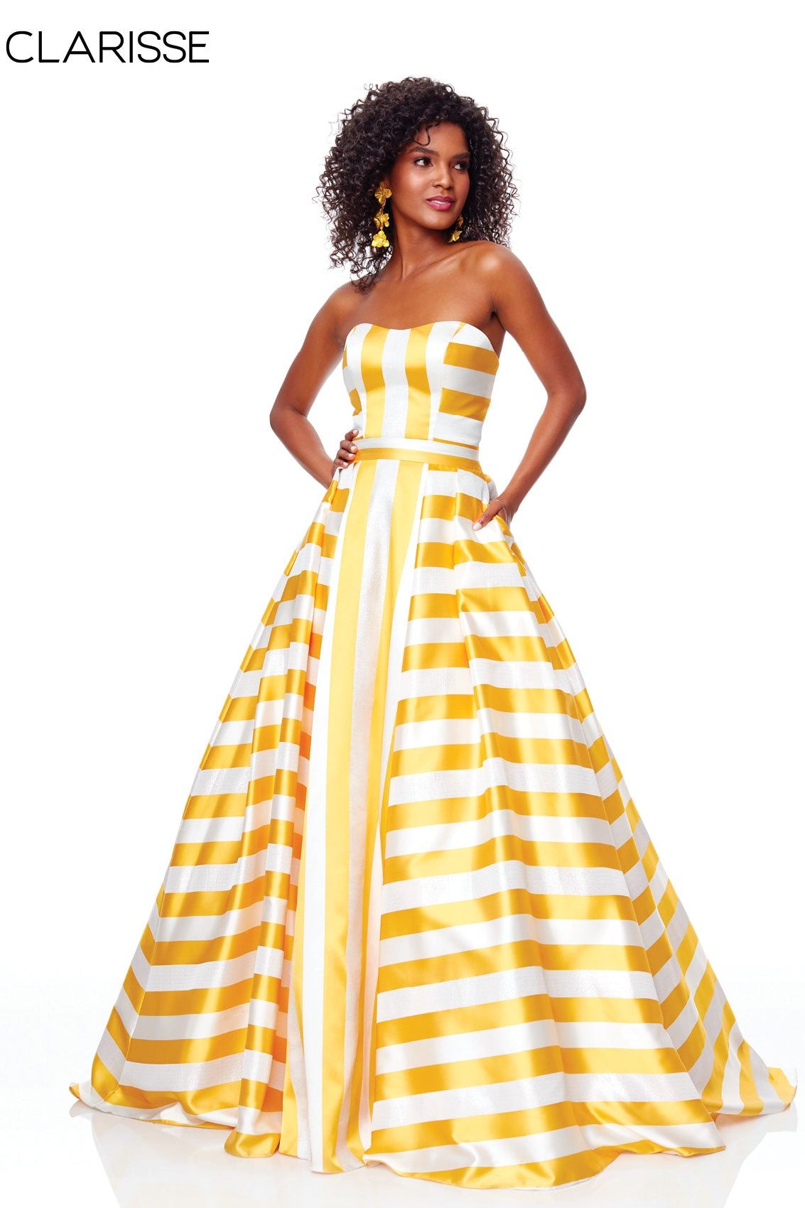 Clarisse -3875 Strapless Sweetheart A-line Dress