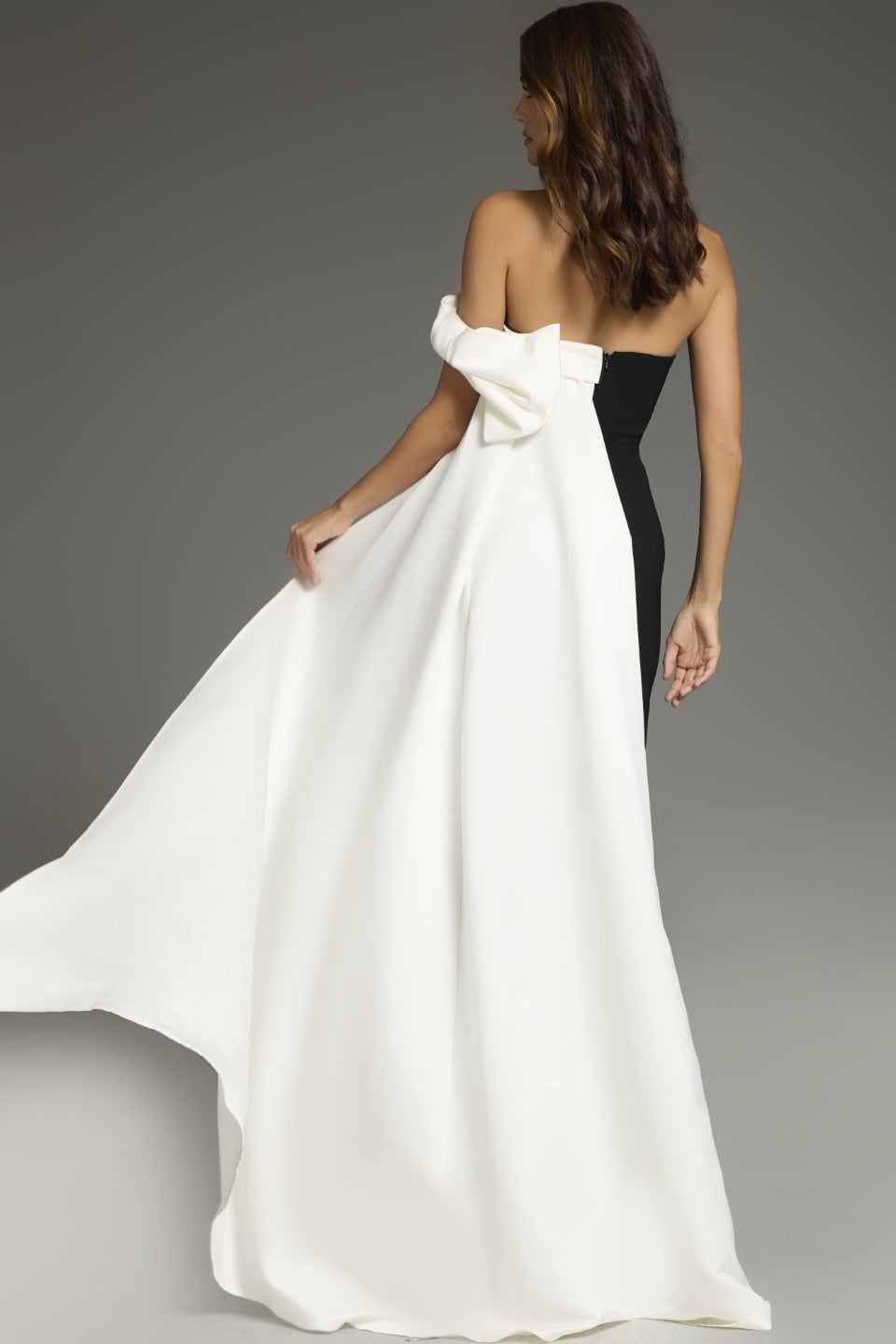Jovani -38864 Strapless Column Prom Gown