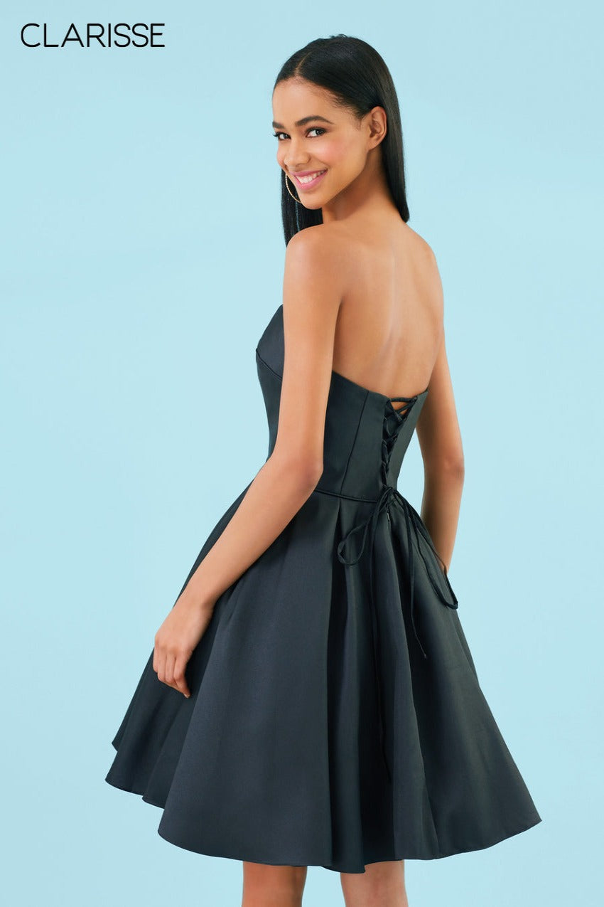 Clarisse -3917 Strapless A-Line Short Dress