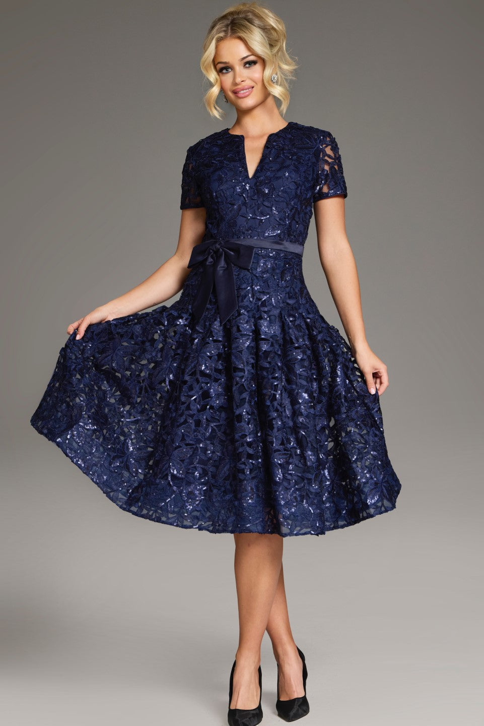 jovani lace cocktail dress Jovani Style 23814