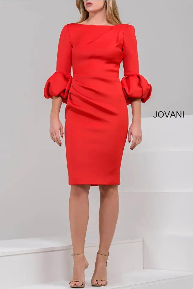 Jovani -39738B High Neck Prom Sheath Dress