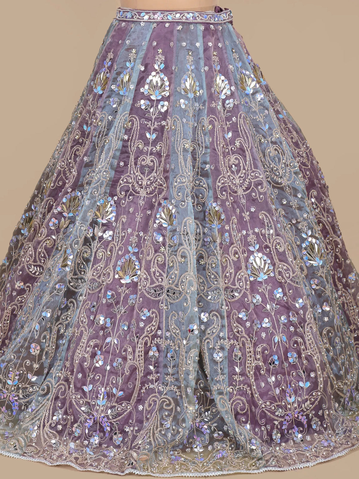 MyFashion KLS-2657 Rangrez Jashn Pearl Moti Tissue Lehenga