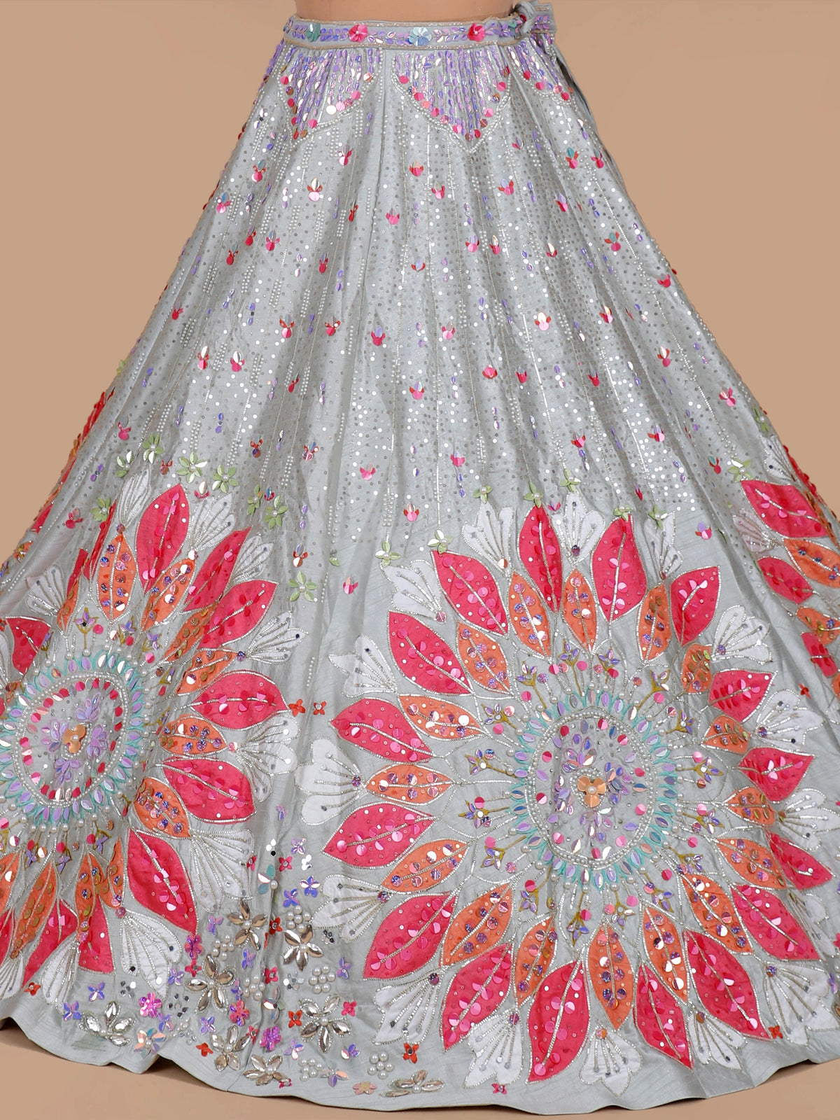 MyFashion KLS-2669 Frost Noor Mirror Veil Couture Lehenga