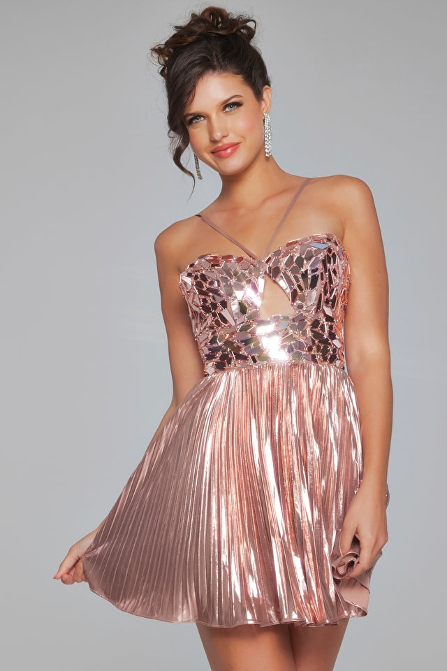 Jovani Short and Cocktail Dress 40351 Rose / 10 Jovani Short and Cocktail Dress 40351 Rose / 10
