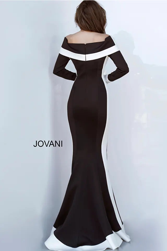Jovani -4062B Off Shoulder Mermaid Prom Dress