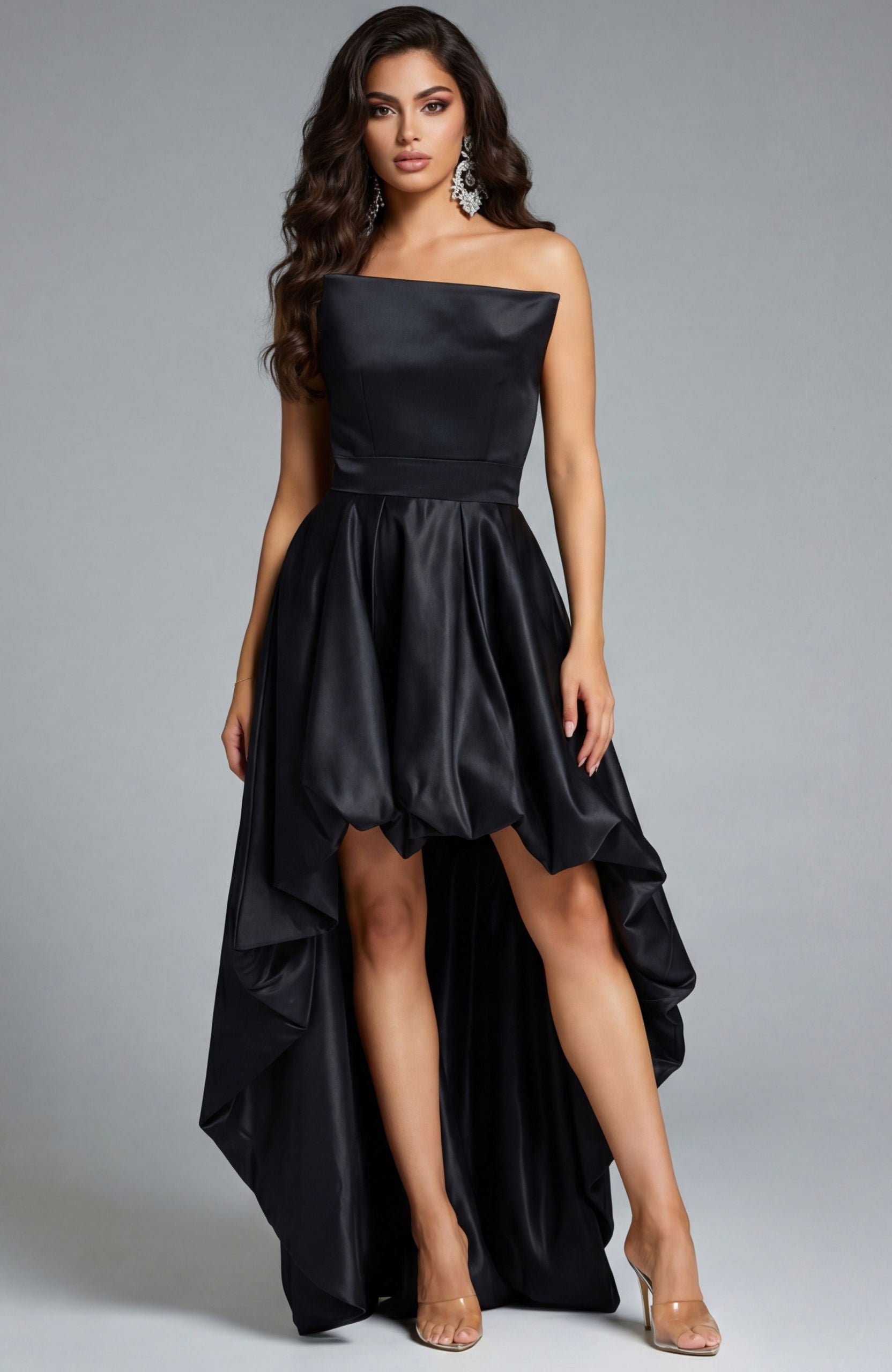 Jovani -42357 Asymmetrical High Low A-Line Gown