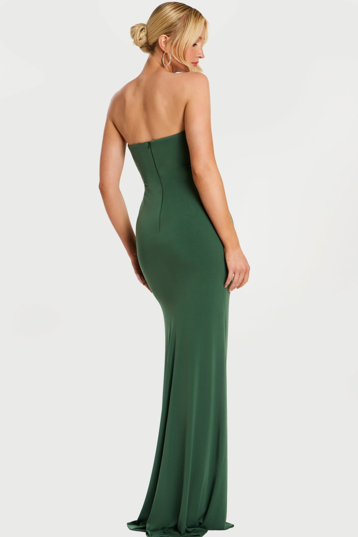 Jovani -42988 Ruched Sweetheart Column Long Gown