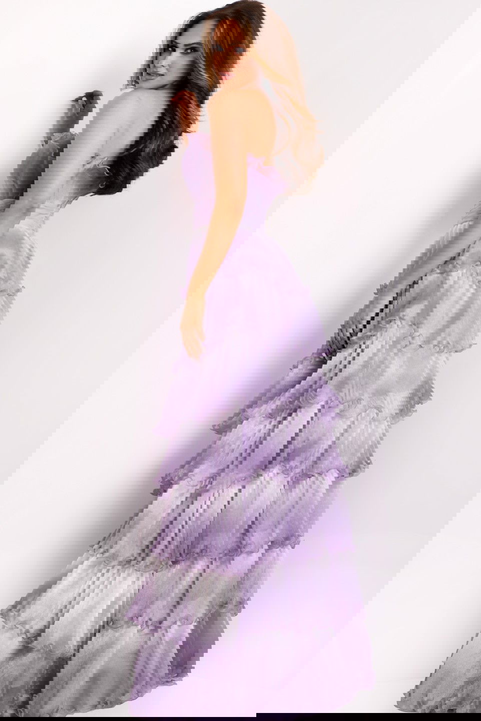 Jovani -43263 Strapless Tiered A-line ballgown