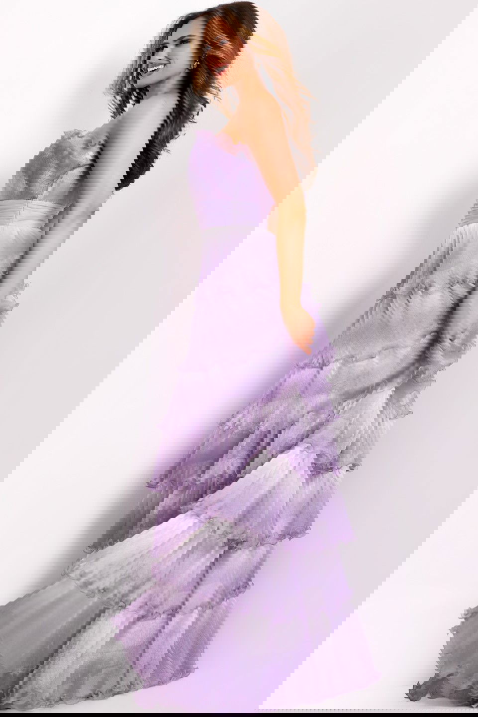 Jovani -43263 Strapless Tiered A-line ballgown