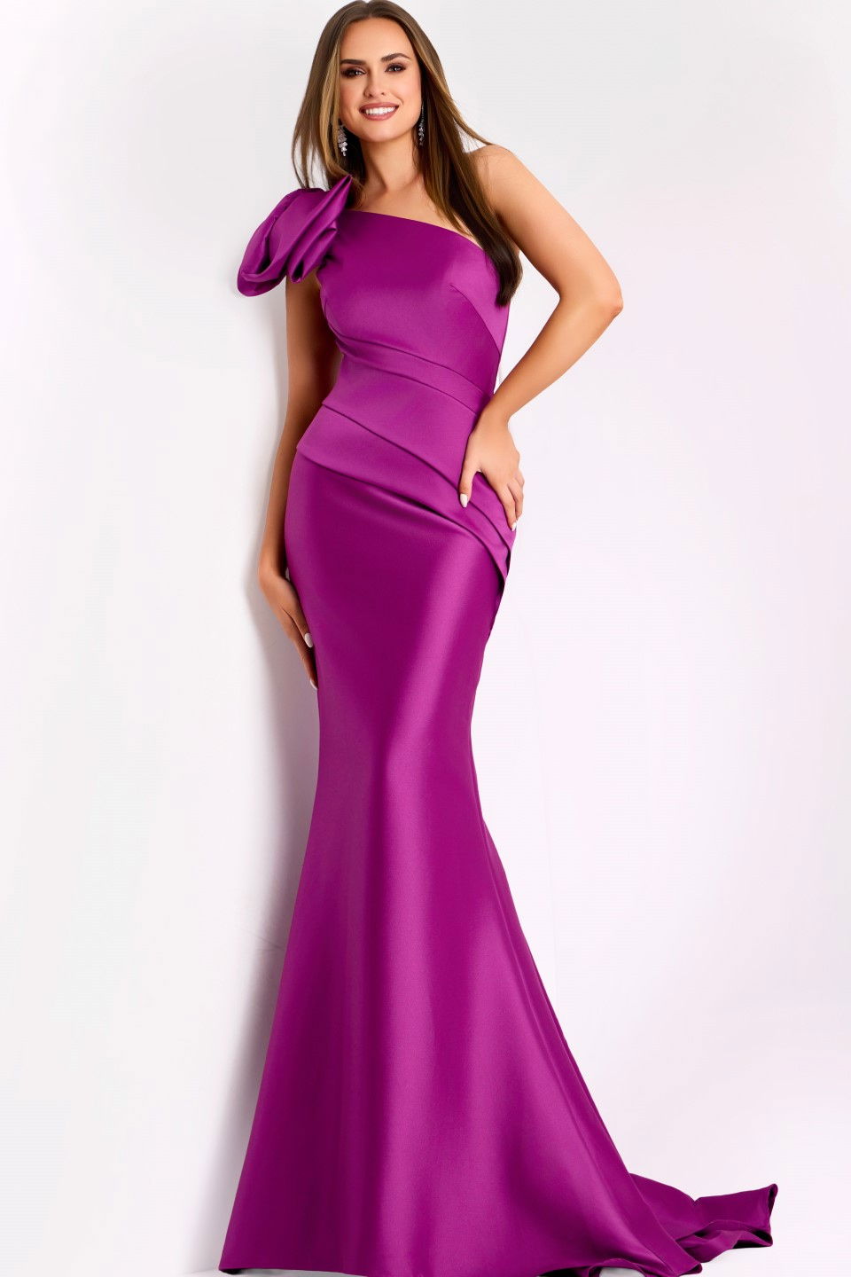 jovani purple mermaid dress Jovani Style D5309