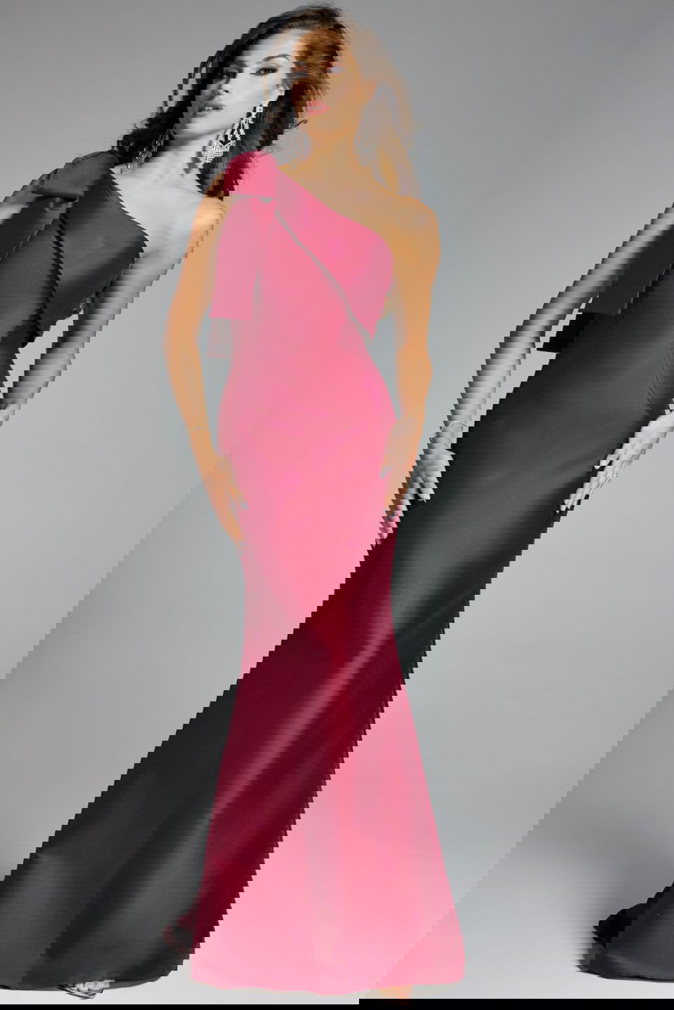 Jovani -43361 One-Shoulder Mermaid Long Gown