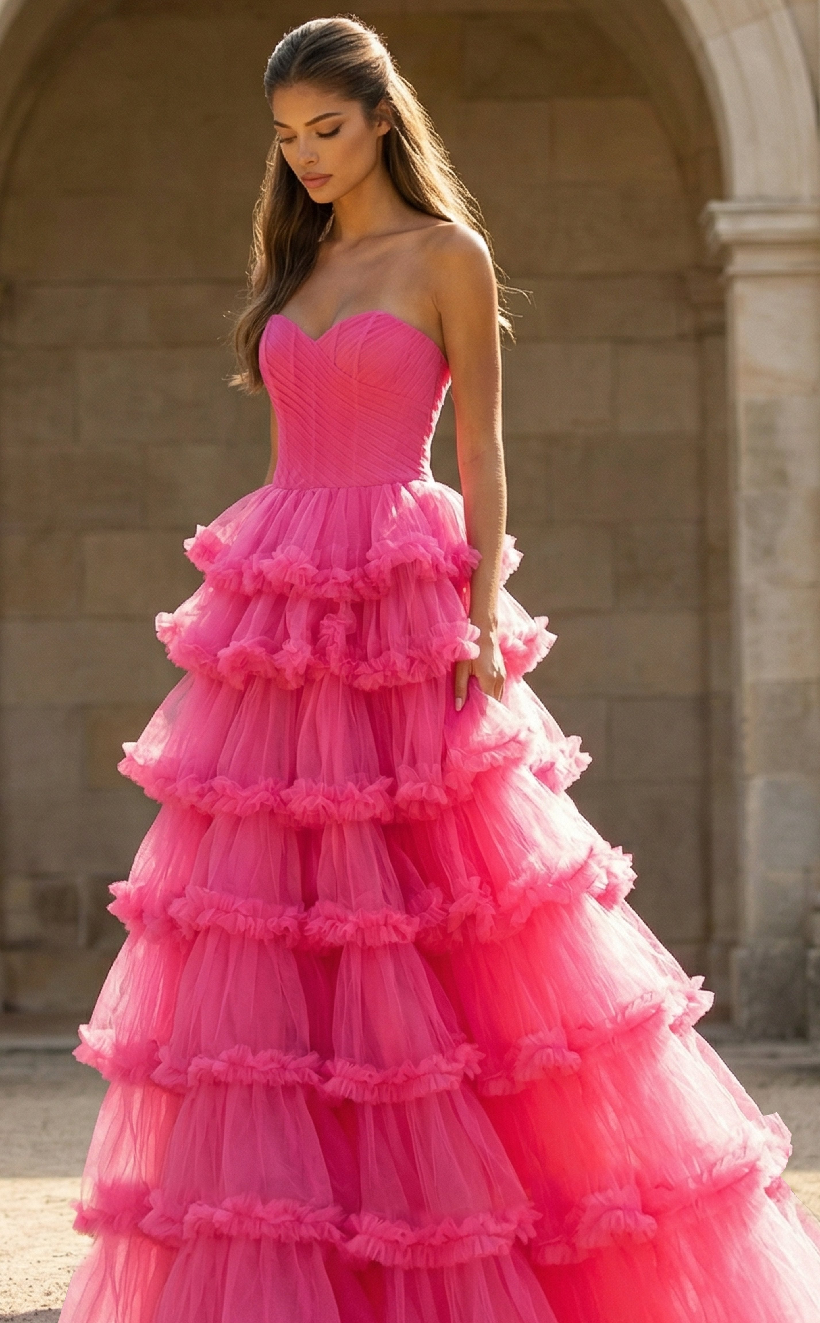 Jovani -47139 Strapless Sweetheart A-Line Evening Gown