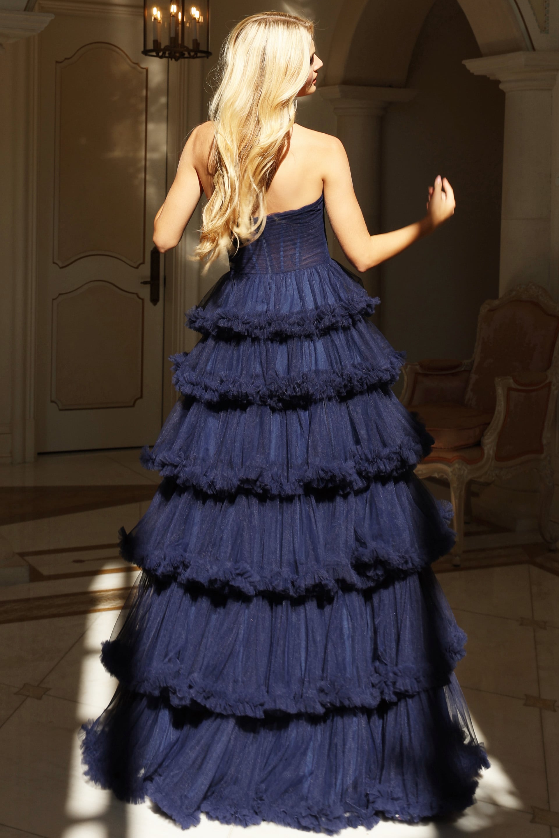 Jovani -47139 Strapless Sweetheart A-Line Evening Gown