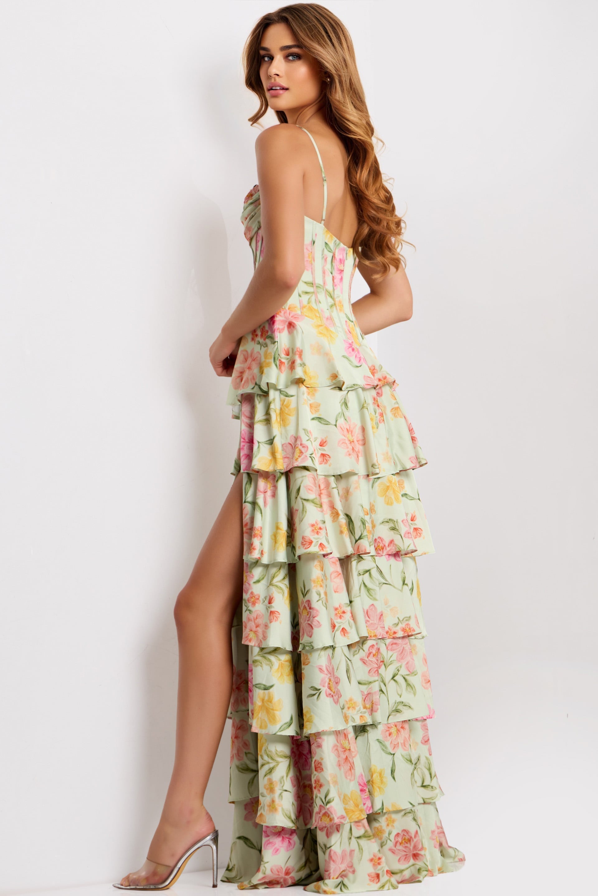 Jovani -47561 Sweetheart A-line High Slit Gown