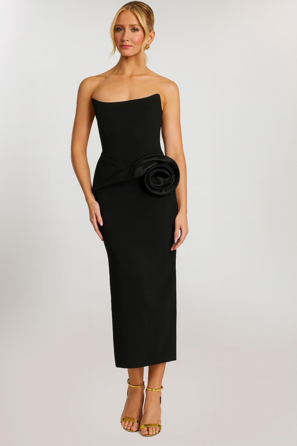Jovani -48208 Strapless Scoop Sheath Dress