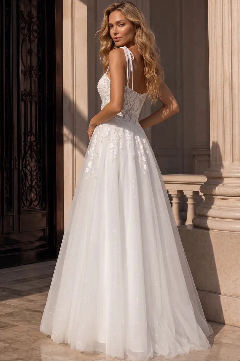 Jovani -49092 Sweetheart Lace Applique Ball Gown