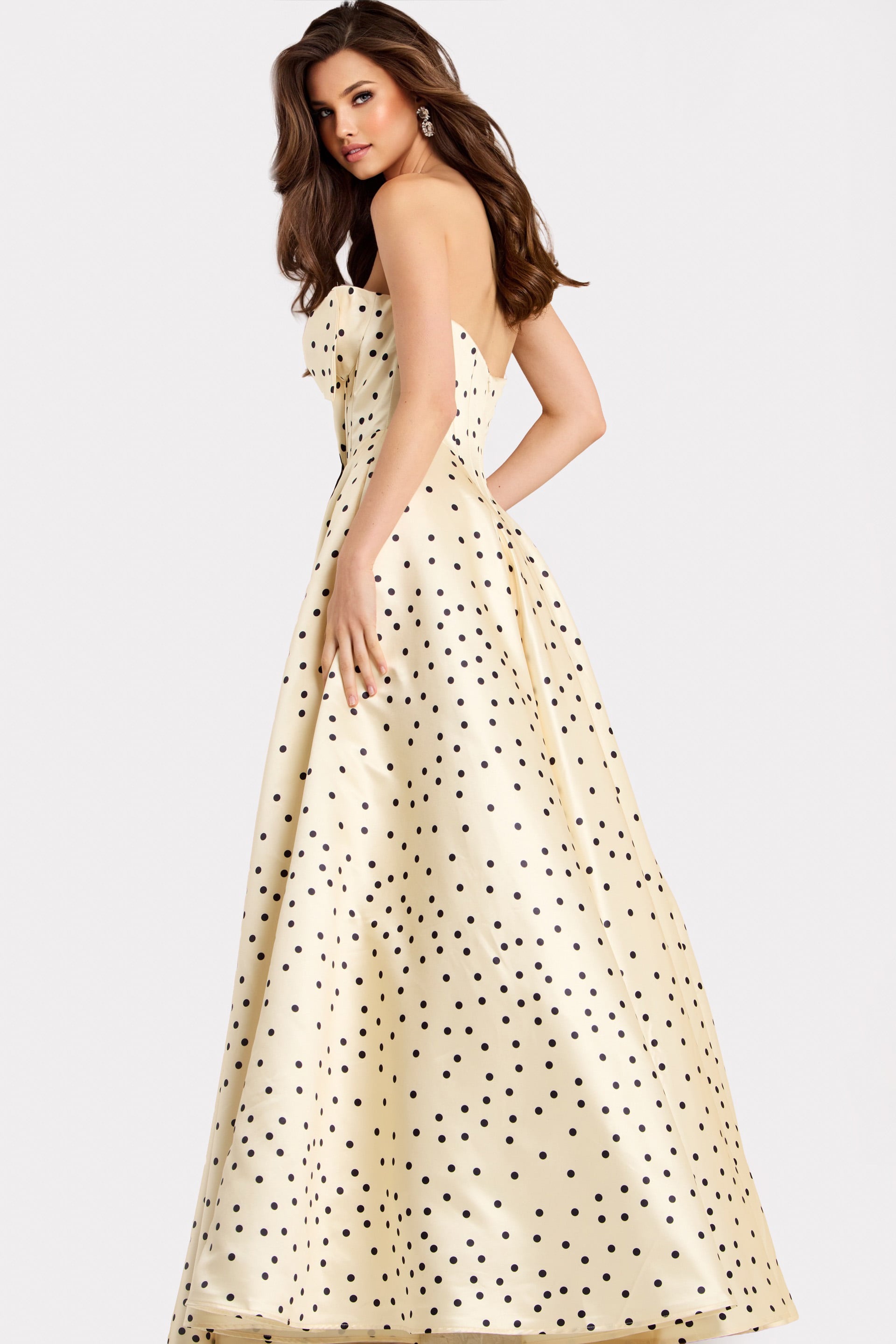 Jovani -49775 Sweetheart A-Line Satin Long Dress