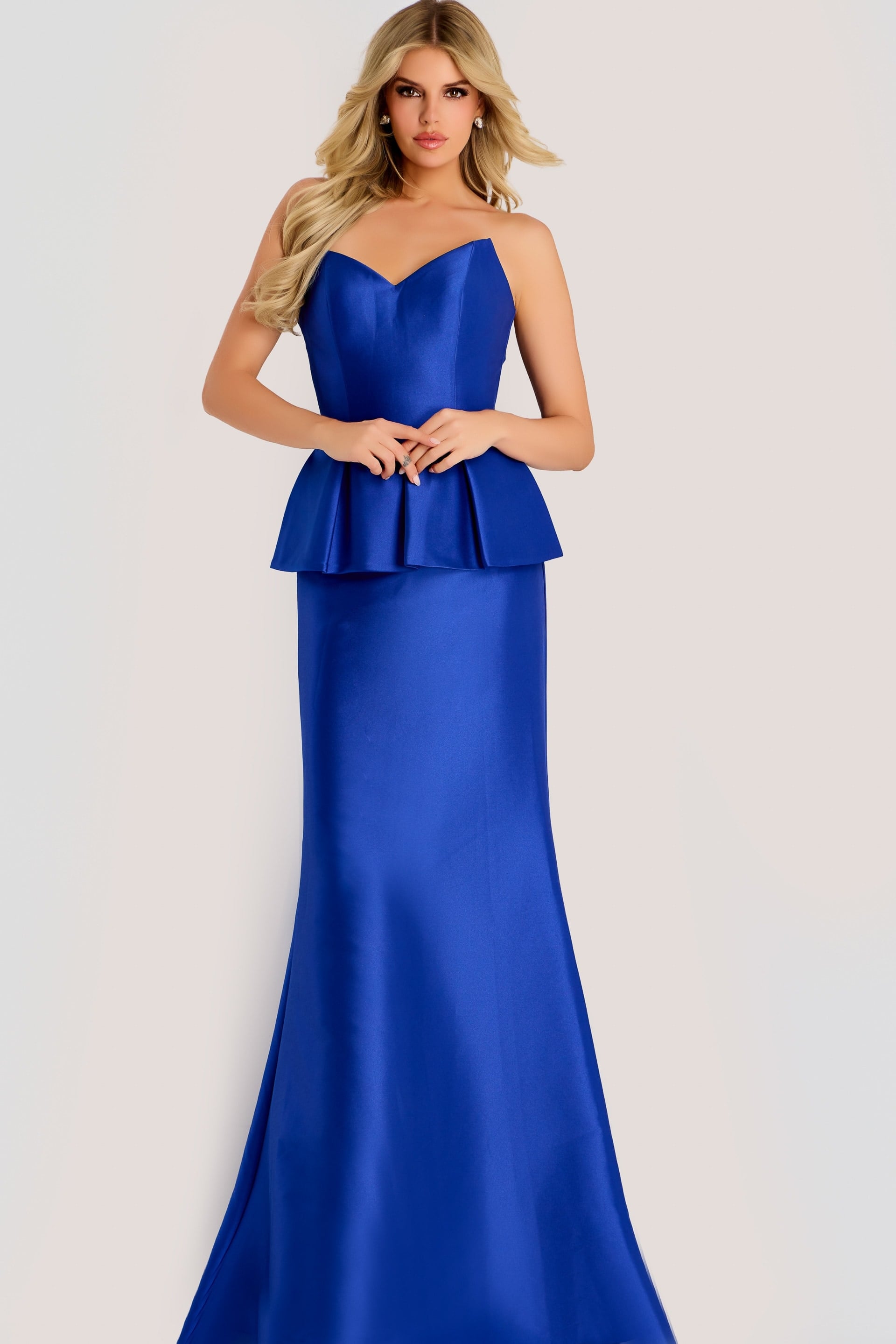 Jovani -50257 Pleated Sweetheart Mermaid Evening Gown